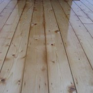 Old baltic pine after sanding