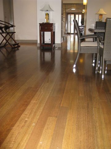 Tasmanian Oak direct stain water based with a satin finish