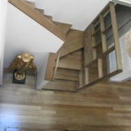 Tasmanian Oak direct stain water based with a satin finish