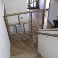 Tasmanian Oak direct stain water based with a satin finish