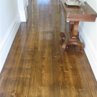 Stained baltic pine