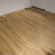 Old and relaid Baltic Pine - first cut